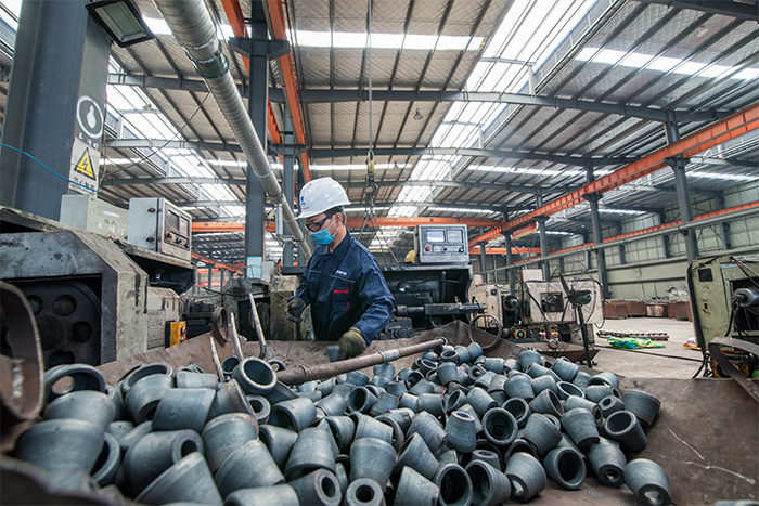 四川网架配件-锥头加工车间